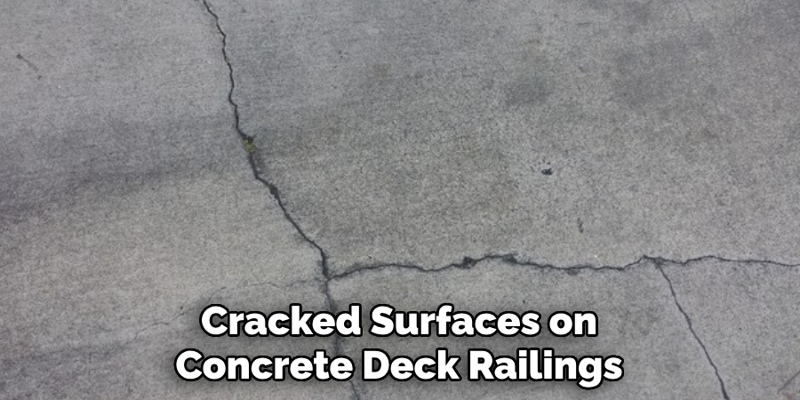 Cracked Surfaces on Concrete Deck Railings