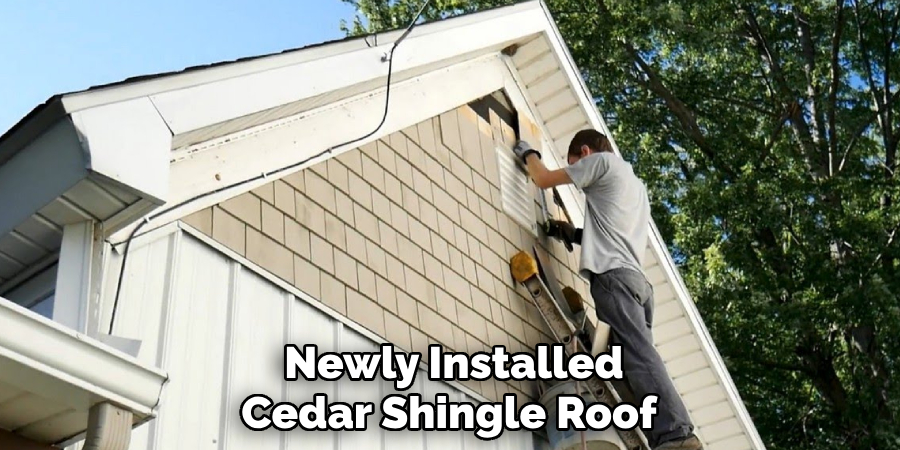 Newly Installed Cedar Shingle Roof