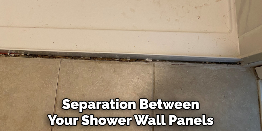 Separation Between Your Shower Wall Panels