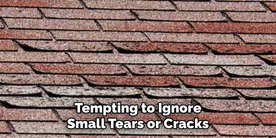 Tempting to Ignore Small Tears or Cracks