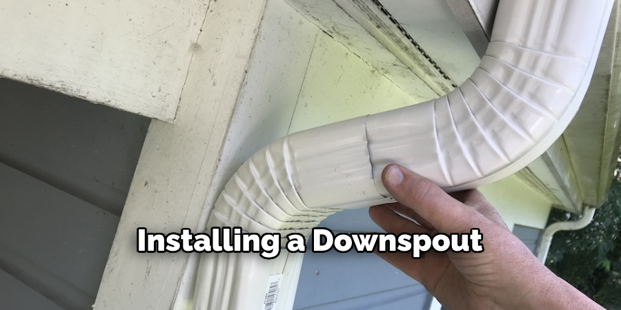 Installing a Downspout