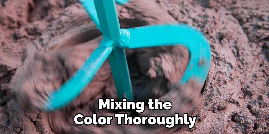 Mixing the Color Thoroughly 