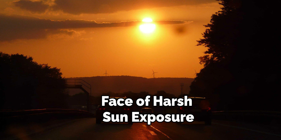 Face of Harsh Sun Exposure