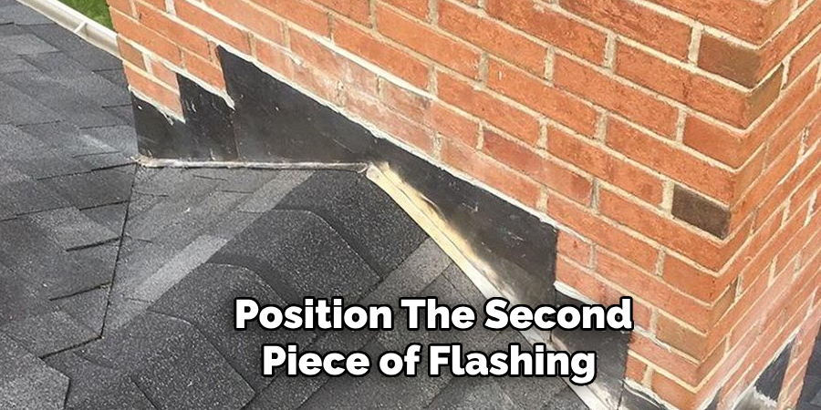 Position the Second Piece of Flashing