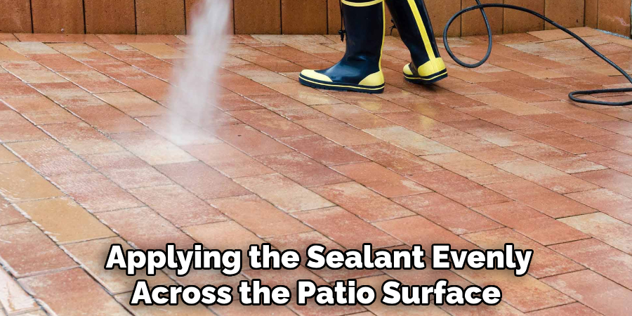  Applying the Sealant Evenly Across the Patio Surface