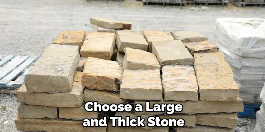 Choose a Large and Thick Stone