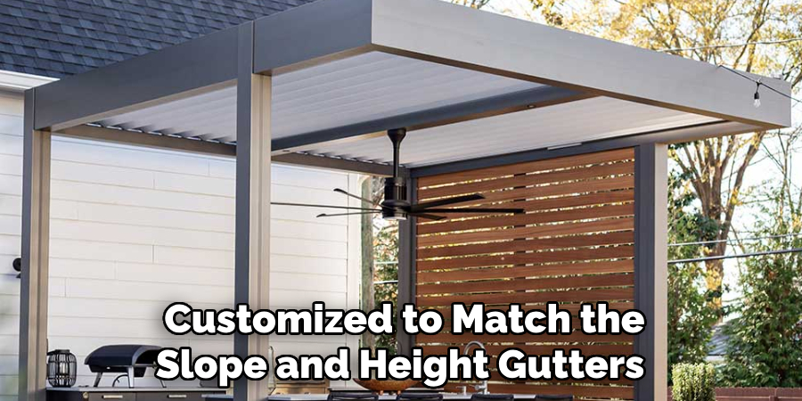 Customized to Match the Slope and Height Gutters