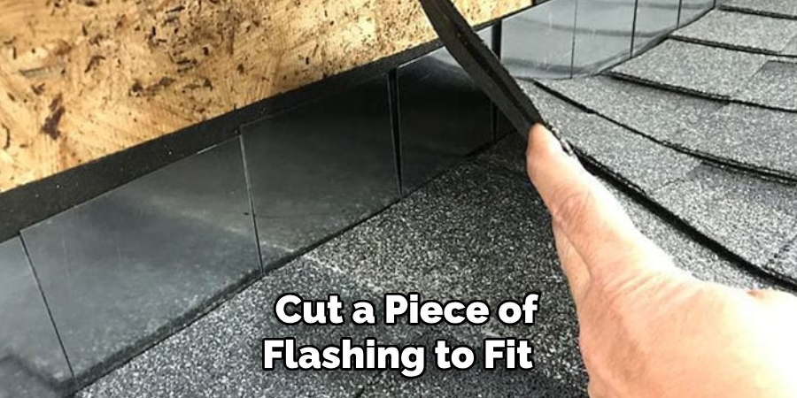  Cut a Piece of Flashing to Fit 