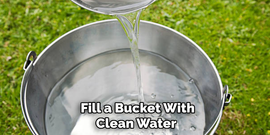  Fill a Bucket With Clean Water