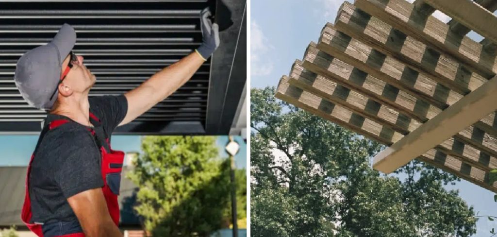 How to Attach a Pergola to a House with Gutters