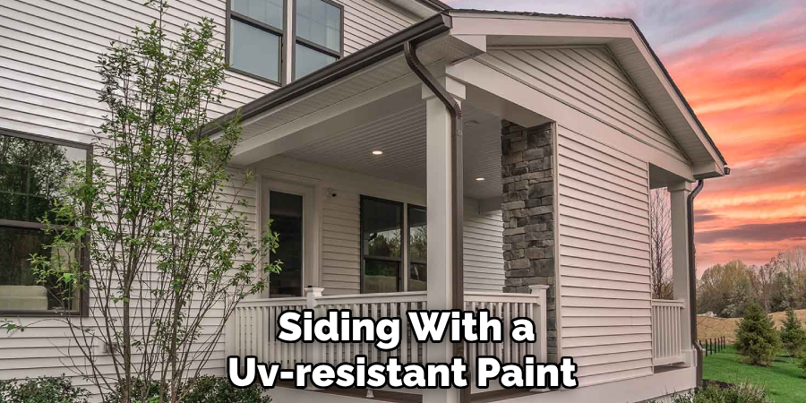 Siding With a Uv-resistant Paint 