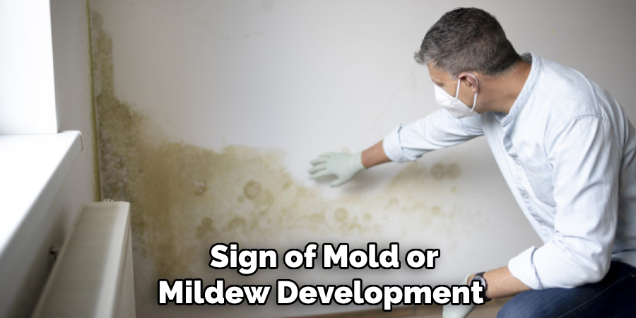  Sign of Mold or Mildew Development