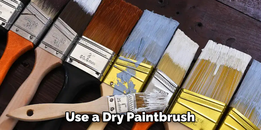 Use a Dry Paintbrush 