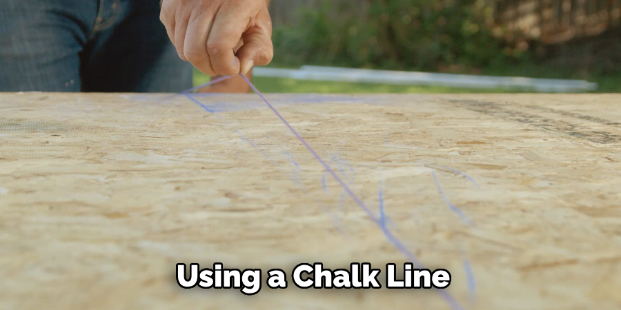 Using a Chalk Line