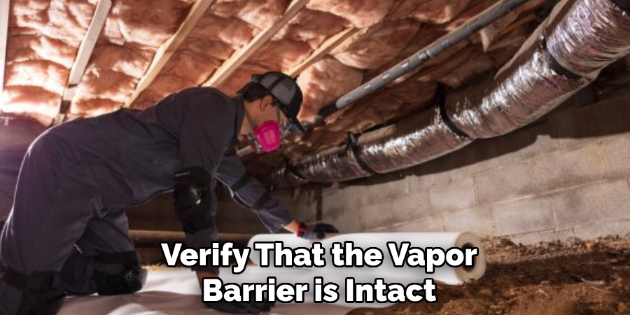 Verify That the Vapor Barrier is Intact