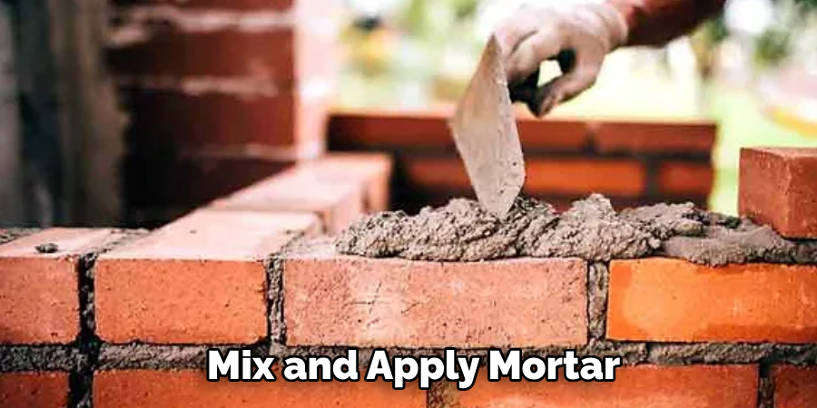 Mix and Apply Mortar