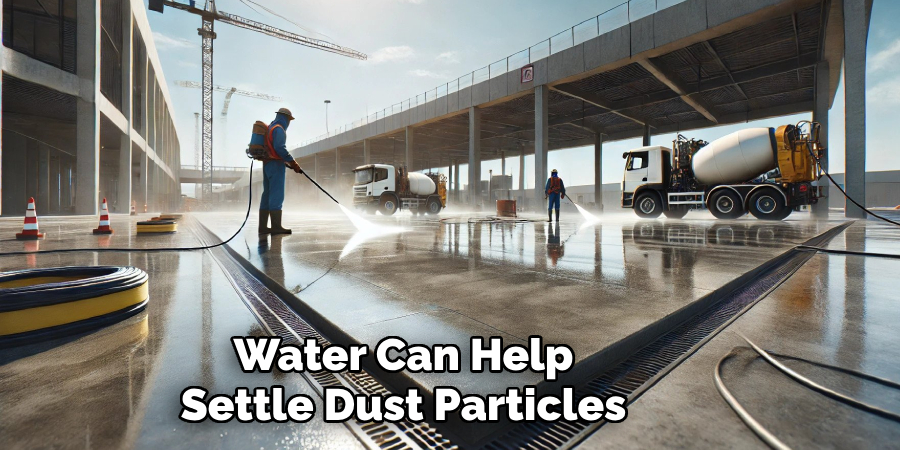 Water Can Help Settle Dust Particles