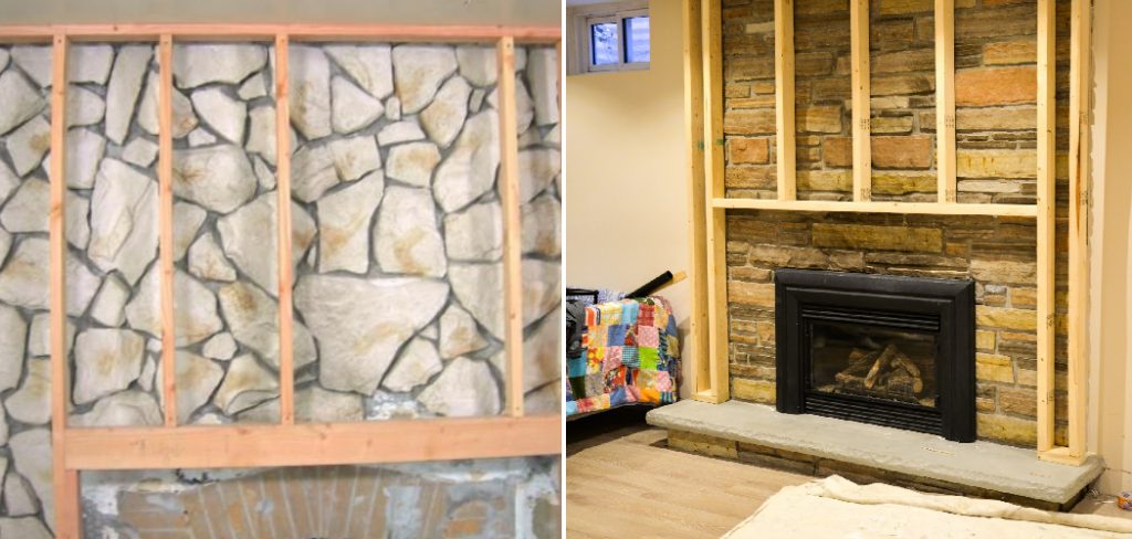 How to Cover a Stone Fireplace With Drywall