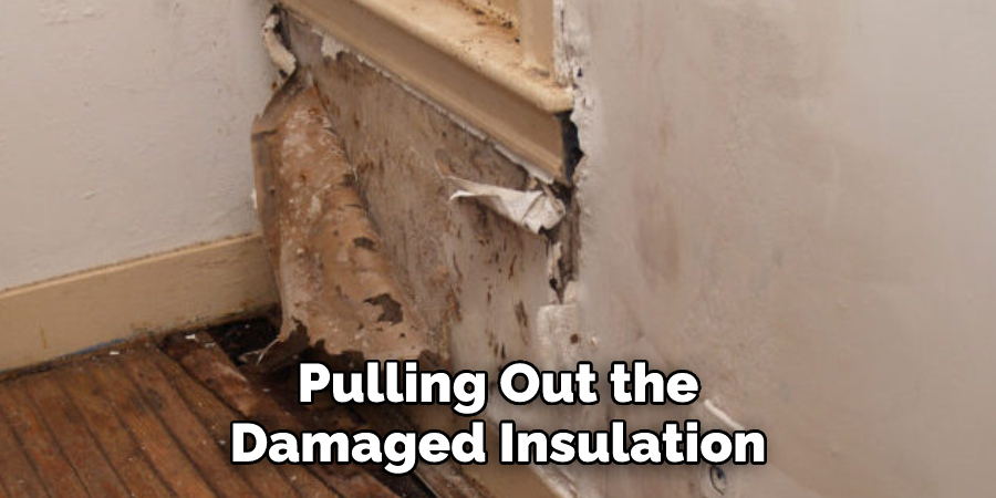  Pulling Out the Damaged Insulation