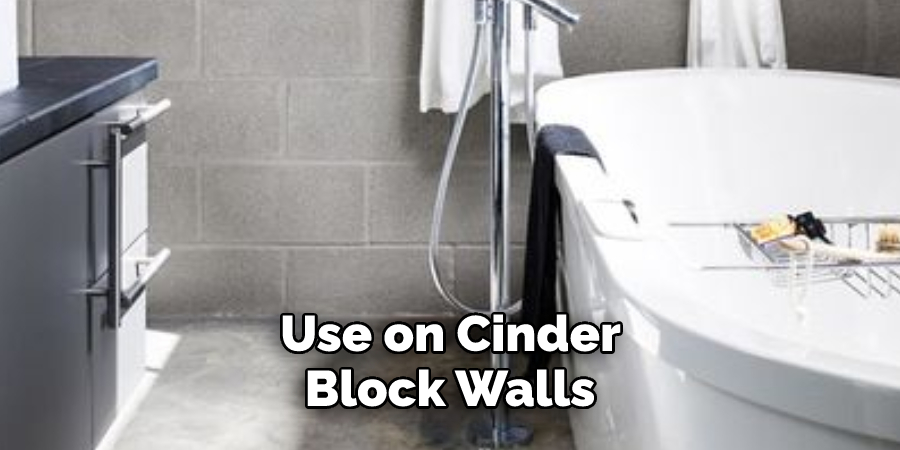  Use on Cinder Block Walls