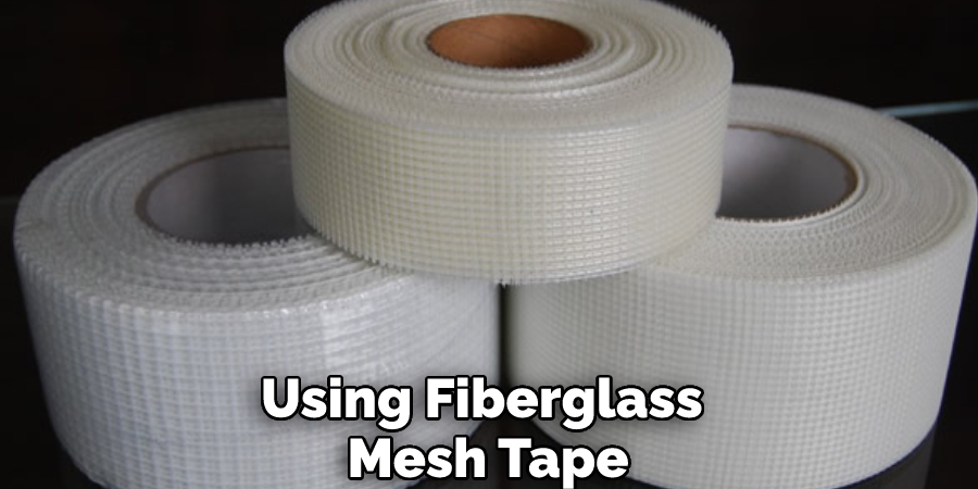 Using Fiberglass Mesh Tape