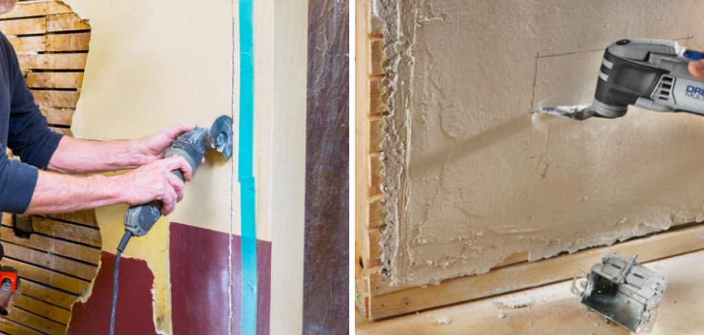 How to Cut Through Stucco Wall