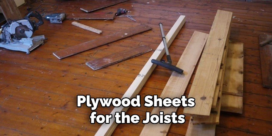 Plywood Sheets for the Joists