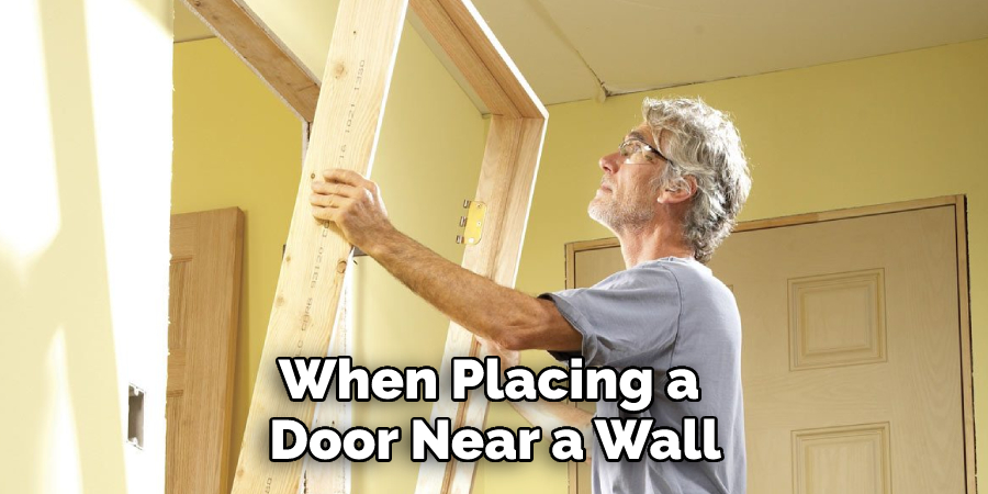 When Placing a Door Near a Wall