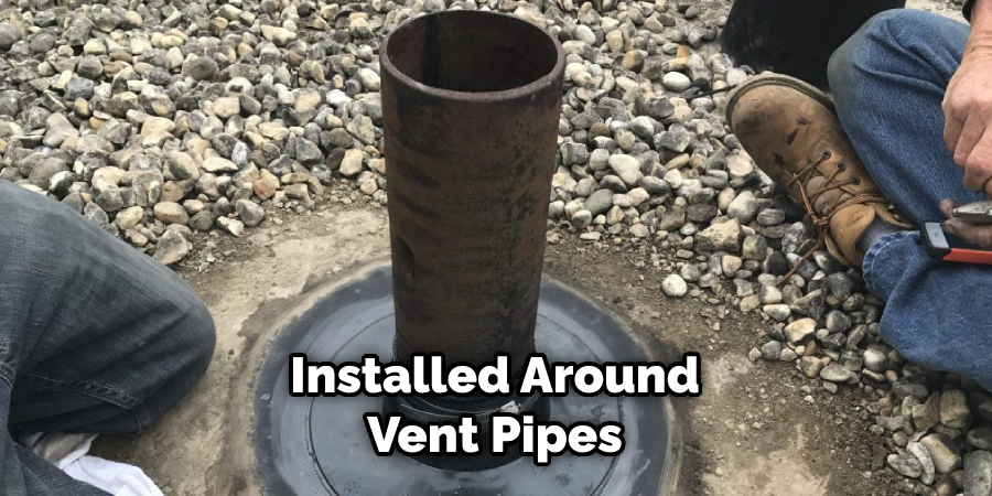 Installed Around Vent Pipes