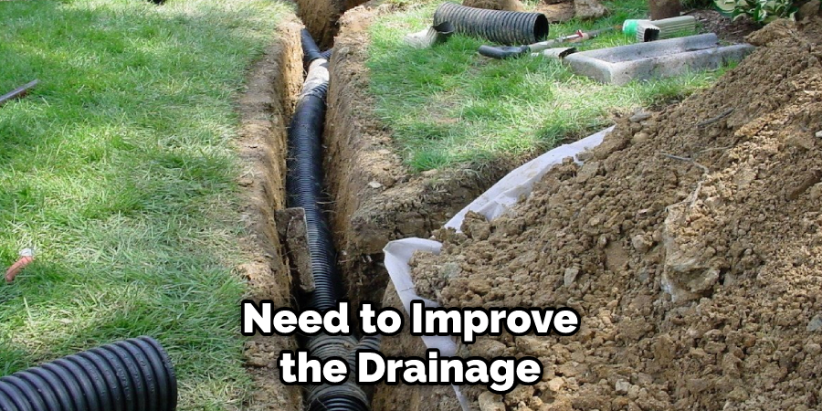 Need to Improve the Drainage