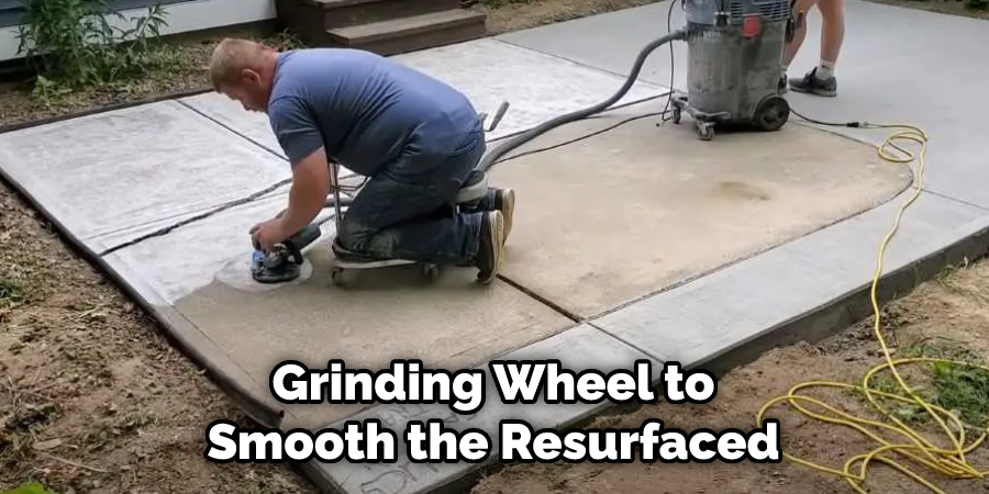 Grinding Wheel to Smooth the Resurfaced