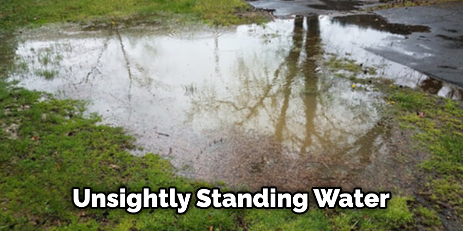 Unsightly Standing Water