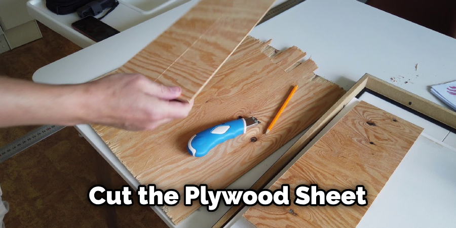 Cut the Plywood Sheet