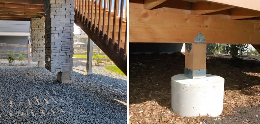 How to Hide Concrete Deck Footings