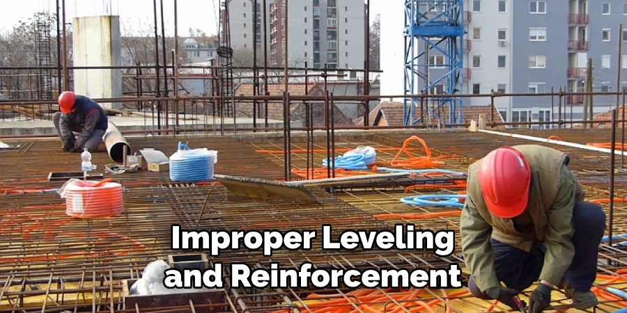 Improper Leveling and Reinforcement