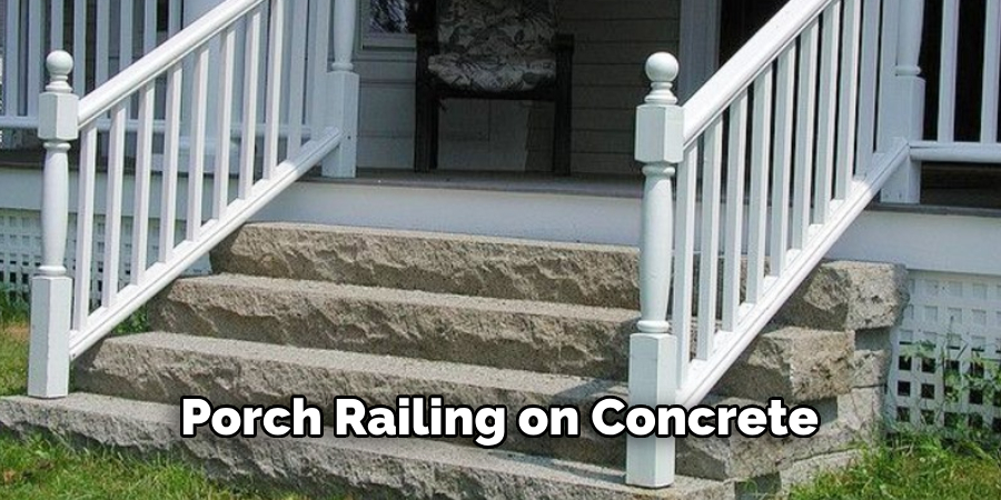 Porch Railing on Concrete