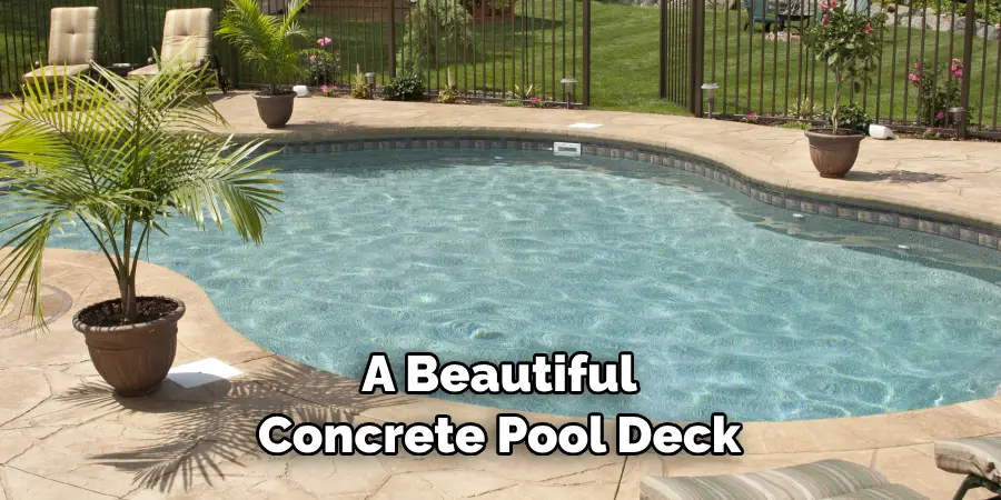 A Beautiful Concrete Pool Deck