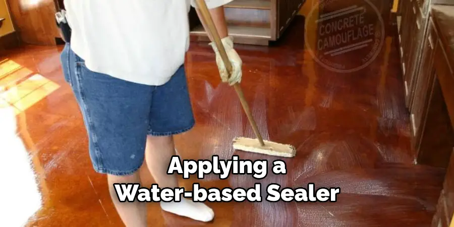 Applying a Water-based Sealer