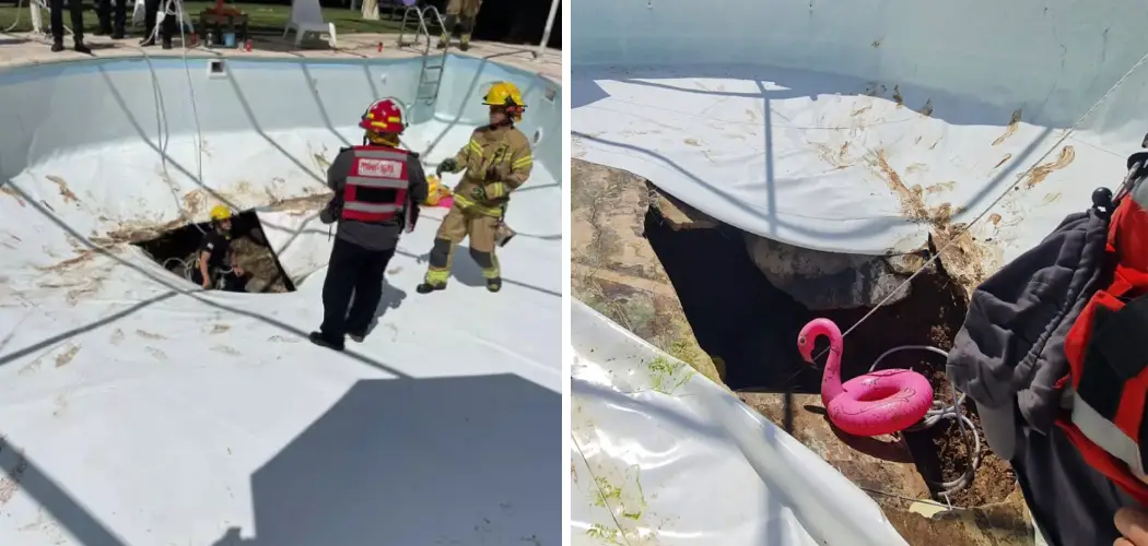 How to Fix Sinkhole Under Pool