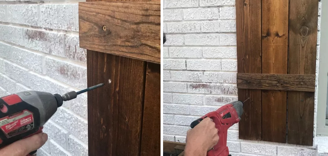 How to Glue Wood to Brick