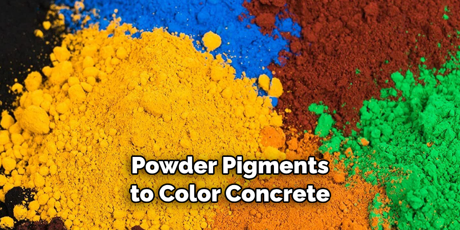 Powder Pigments to Color Concrete