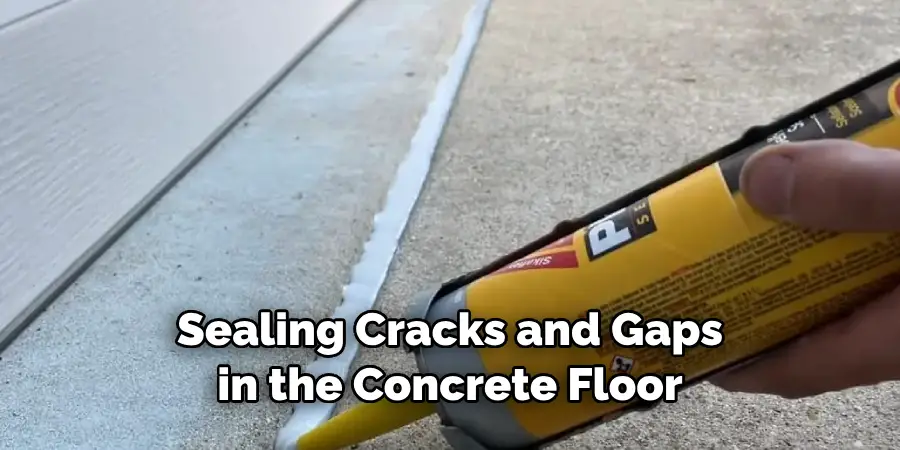 Sealing Cracks and Gaps in the Concrete Floor