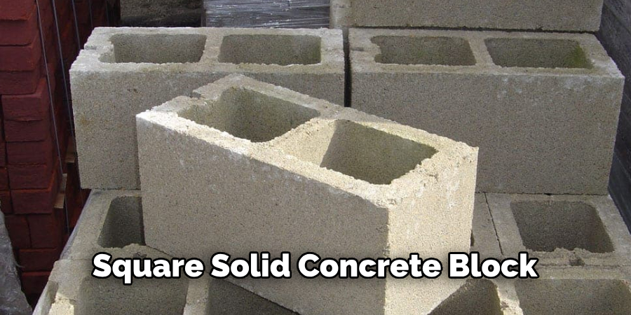 Square Solid Concrete Block