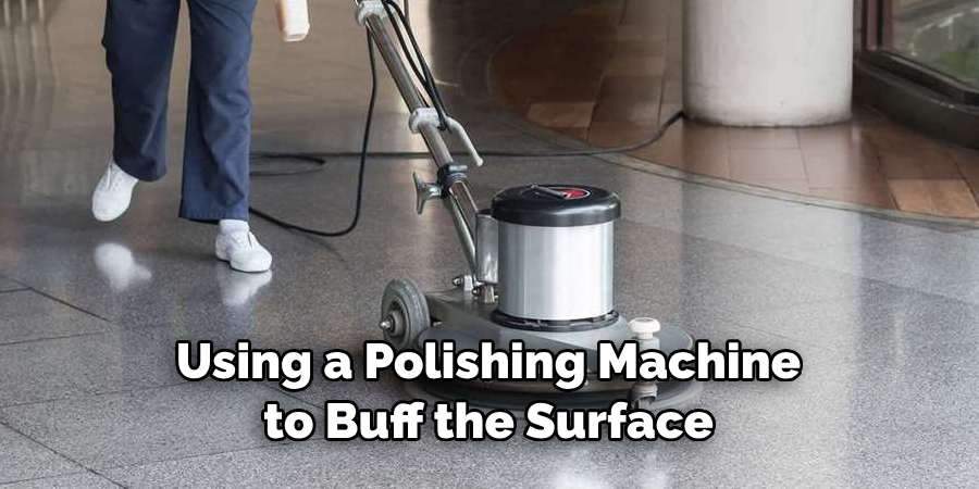 Using a Polishing Machine to Buff the Surface