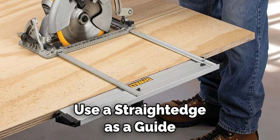 Use a Straightedge as a Guide