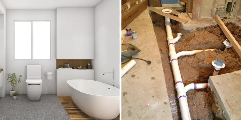 How to Add a Bathroom on a Slab