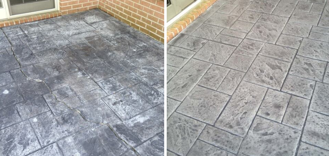 How to Repair Stamped Concrete Damage